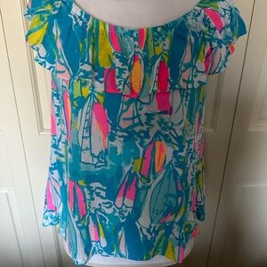 NWT Lilly Pulitzer Tamiami top. PERFECT for a cruise! So cute ⚓️⛵️🏝️